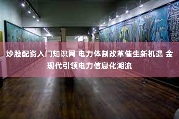 炒股配资入门知识网 电力体制改革催生新机遇 金现代引领电力信息化潮流