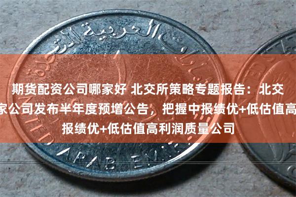 期货配资公司哪家好 北交所策略专题报告：北交所周观察：3家公司发布半年度预增公告，把握中报绩优+低估值高利润质量公司