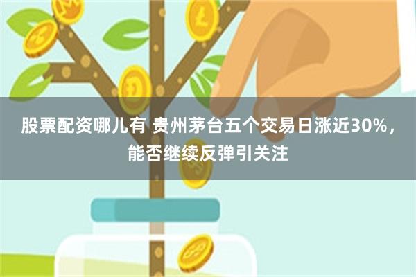 股票配资哪儿有 贵州茅台五个交易日涨近30%，能否继续反弹引关注