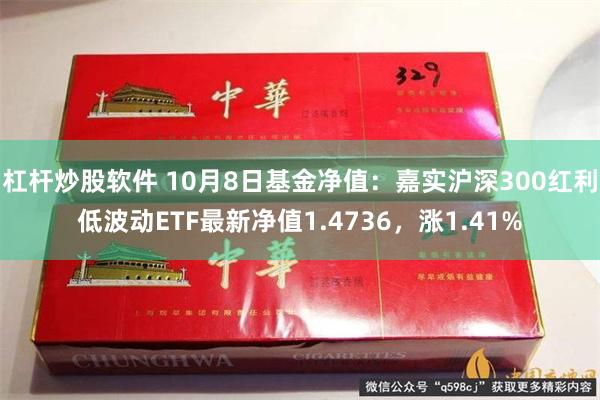 杠杆炒股软件 10月8日基金净值：嘉实沪深300红利低波动ETF最新净值1.4736，涨1.41%