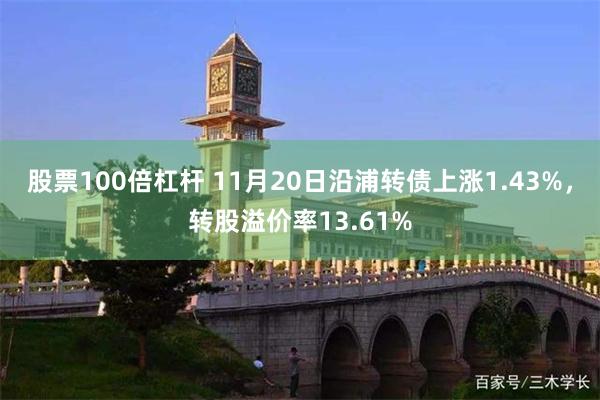 股票100倍杠杆 11月20日沿浦转债上涨1.43%，转股溢价率13.61%