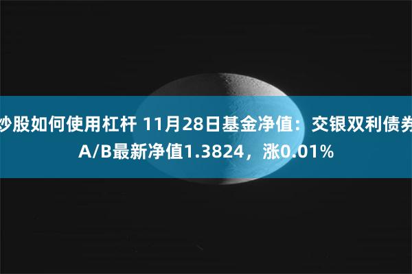 炒股如何使用杠杆 11月28日基金净值：交银双利债券A/B最新净值1.3824，涨0.01%